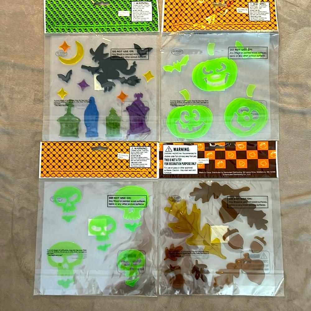 Halloween window clings, brand new, get ready for Halloween!